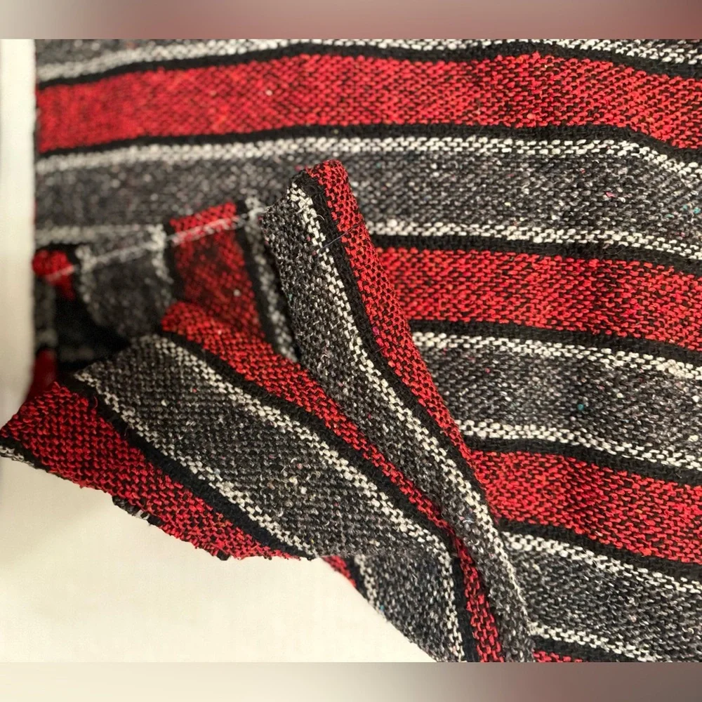 Frank’s Textiles Baja Hoodie Red Black Size M - Picture 10 of 16